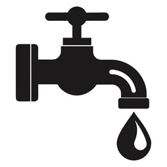 faucet with water drop