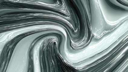 Intricate, swirling lines of gray and white create a mesmerizing abstract pattern.