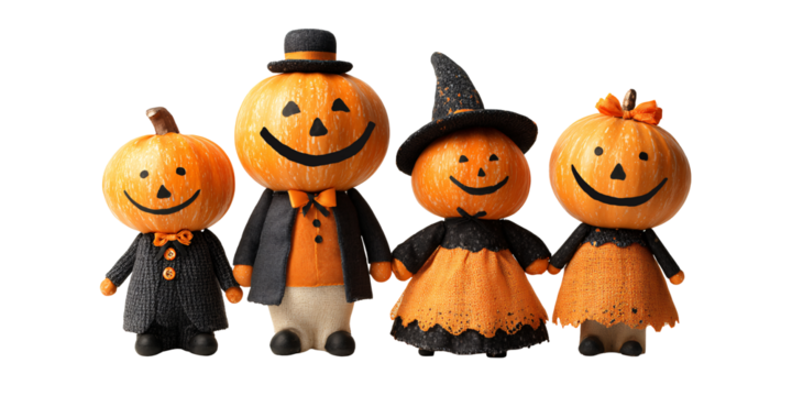 Abstract 3D image on a transparent background. Halloween. For designers, marketers. Popular image, illustration, object, holiday, family, pumpkin.