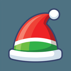 christmas hat logo icon