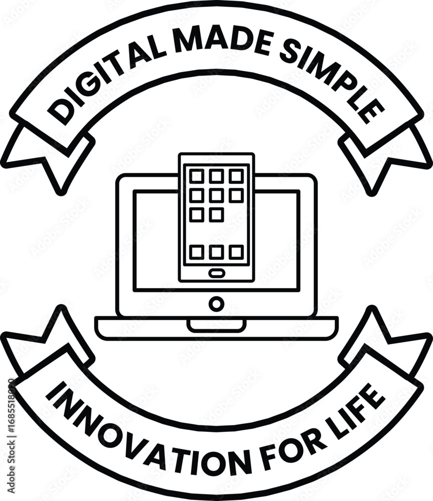 Canvas Prints digital made simple is the idea of this logo