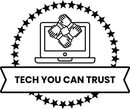 Naklejki A logo for Tech You Can Trust