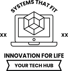 A logo for a tech hub that says 