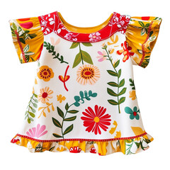 Summer Baby Dress Isolated transparent on white background