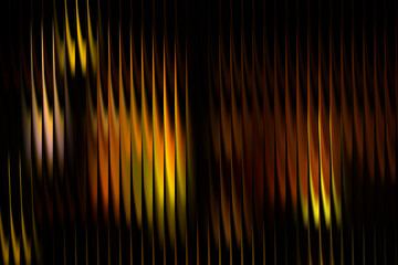 Abstract golden glowing light background with vertical striped texture overlay, futuristic minimal wallpaper design with modern artistic luminous decor style