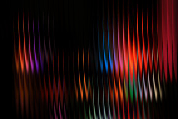 Abstract glowing neon background with red blue colorful tones and vertical striped overlay, futuristic vibrant artistic wallpaper design with luminous effect