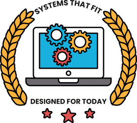 A logo for systems that fit designed for today