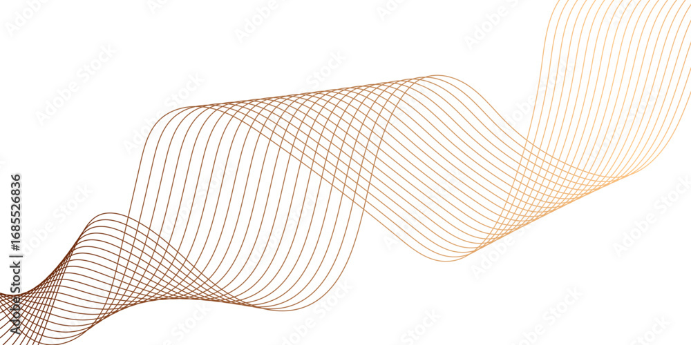 Aufkleber abstract wave line for banner, template, wallpaper background.vector abstract colorful flowing wave 
