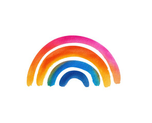 Fototapeta premium Colorful rainbow, painted effect
