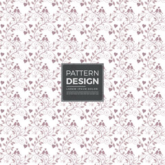 Elegant Floral Pattern with Birds and Hearts Romantic and Decorative Design