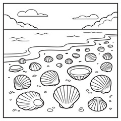 Seaside Serenity Coloring Pages