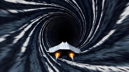 Starship crosses wormholes