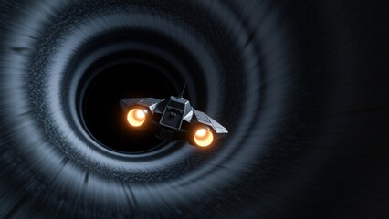 Starship crosses wormholes