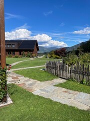 house in the mountains