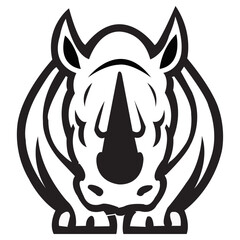 Rhinoceros vector art design