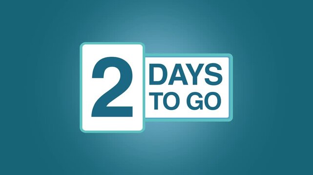 Zero day to go countdown. 0 Number of days remaining. Animated of 0 day to go concept
