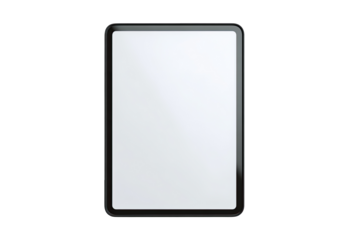 Blank rectangular tablet, black frame