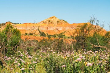 Red Rock Scenic Landscape Palo Duro Canyon Texas