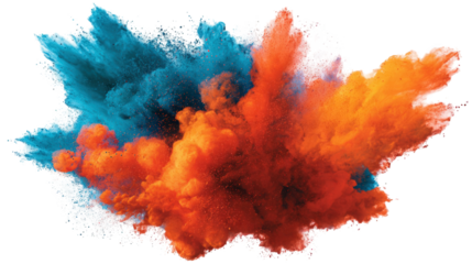 Abstract explosion of colorful powder (1)