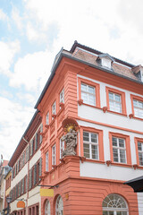 Meder house, cultural heritage monument old town of Heidelberg