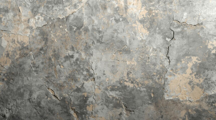 Obraz premium Aged Concrete Wall. macro photograph of a deeply textured, aged concrete wall. The surface is filled with cracks, subtle discoloration, and coarse, granular details. The lighting should be even