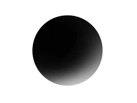 Dark sphere with subtle gradient