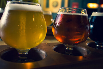craft beer flight