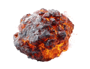 A fiery explosion sphere