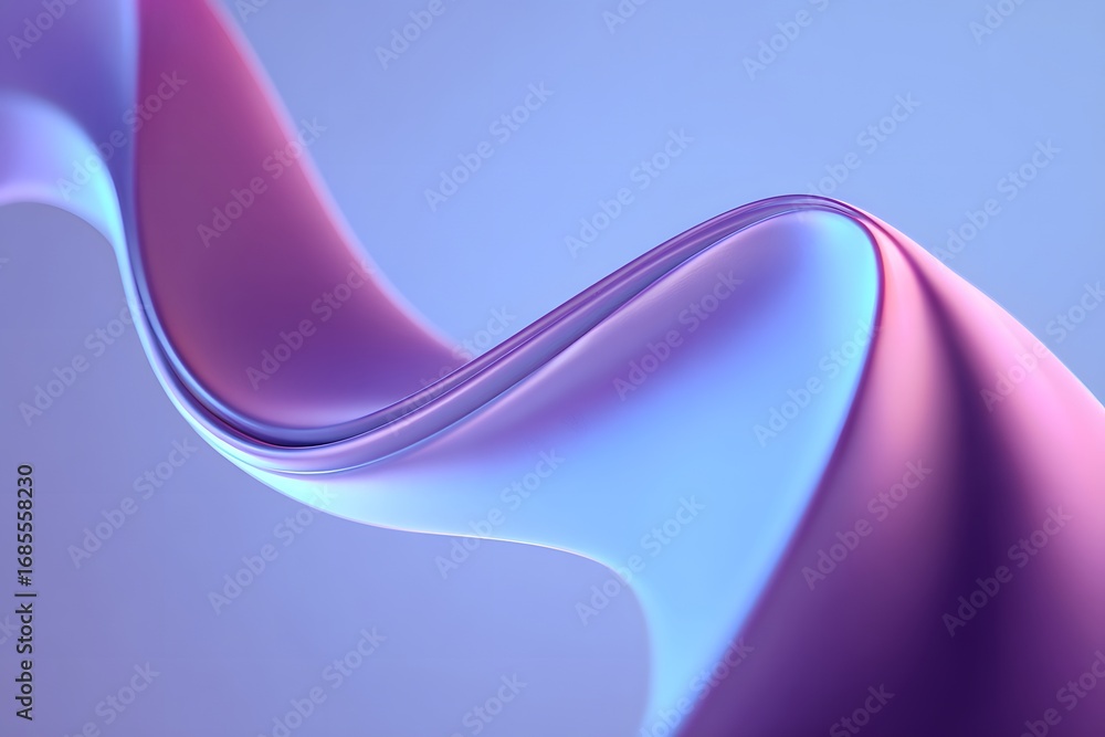 Poster a pink and black gradient background with a close-up of an abstract shape, featuring curved lines