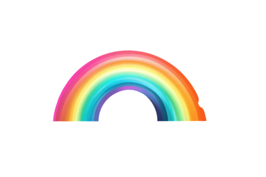 Colorful rainbow graphic, pixelated effect