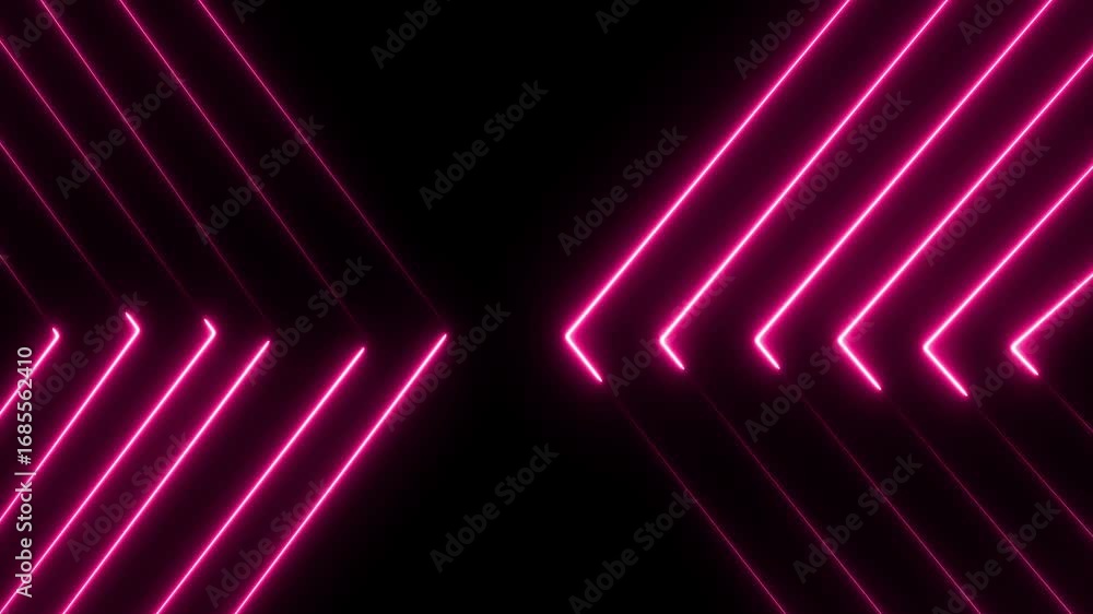 Poster neon lights blinking lines moving animation. energy, featuring vibrant, glowing lines that streak ac