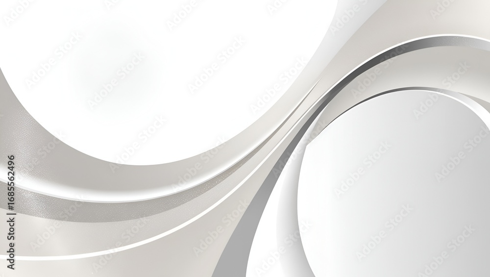 Poster minimalist background with smooth corner curves, creating an elegant, flowing frame design. subtle g