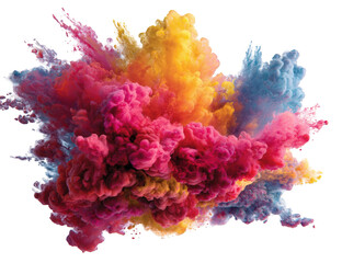 Colorful explosion of vibrant hues