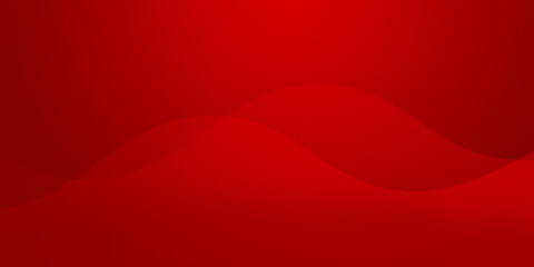 Abstract illustration background of curved waves in a red gradient.