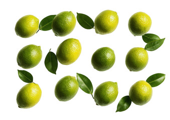 Fresh limes arranged in a pattern