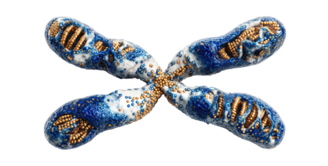 3D DNA double helix, intricate design