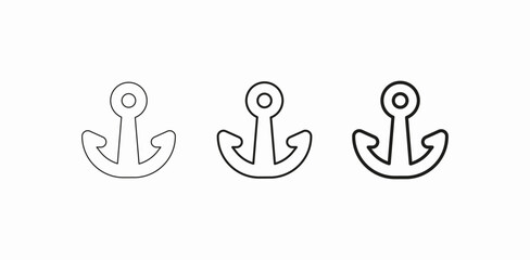 Obraz premium nautical heavy tool icon sign vector