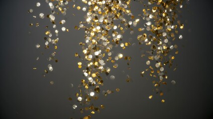 Festive confetti capture with light and movement, conveying joy and excitement, great for social media or invitations.