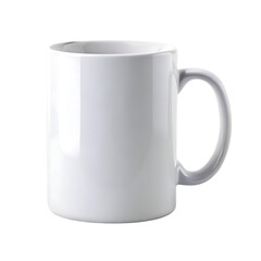 White mug isolated on transparent background