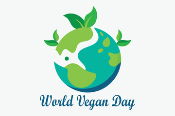 Obraz premium Eco-Friendly Globe Vector | Plant-Based Foods and Green Leaves Illustration