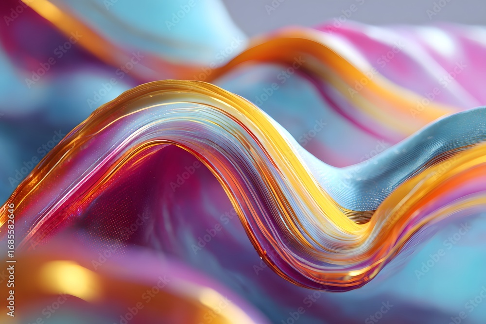 Poster abstract, colorful background with wavy patterns and colors, creating an artistic wallpaper design.