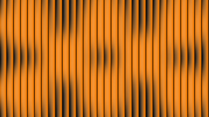 Fototapeta premium Abstract Background warm, modern pattern of vertical, rich orange bars with a subtle black gradient, creating a three-dimensional glass effect