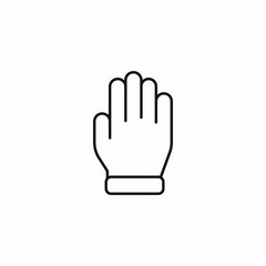 Obraz premium gardening glove hand icon sign vector