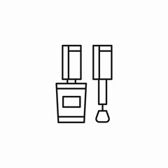 nail polish bottle icon sign vector