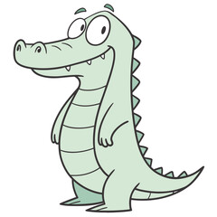 Fototapeta premium cartoon crocodile cartoon