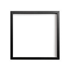 Black picture frame, rectangular, empty