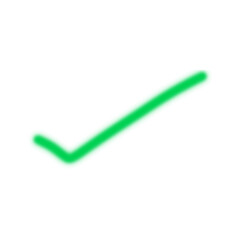 Green Check Mark Icon: Approval, Correct, Complete Symbol