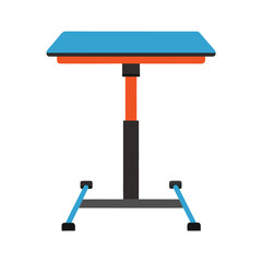 Adjustable Height Table Illustration desk stand