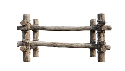 Rustic wooden fence