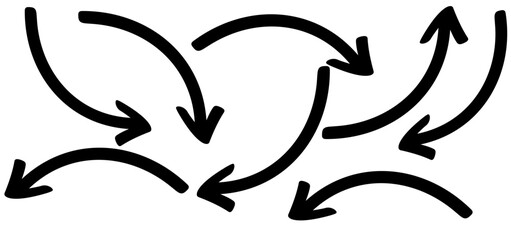 set arrow icon vector